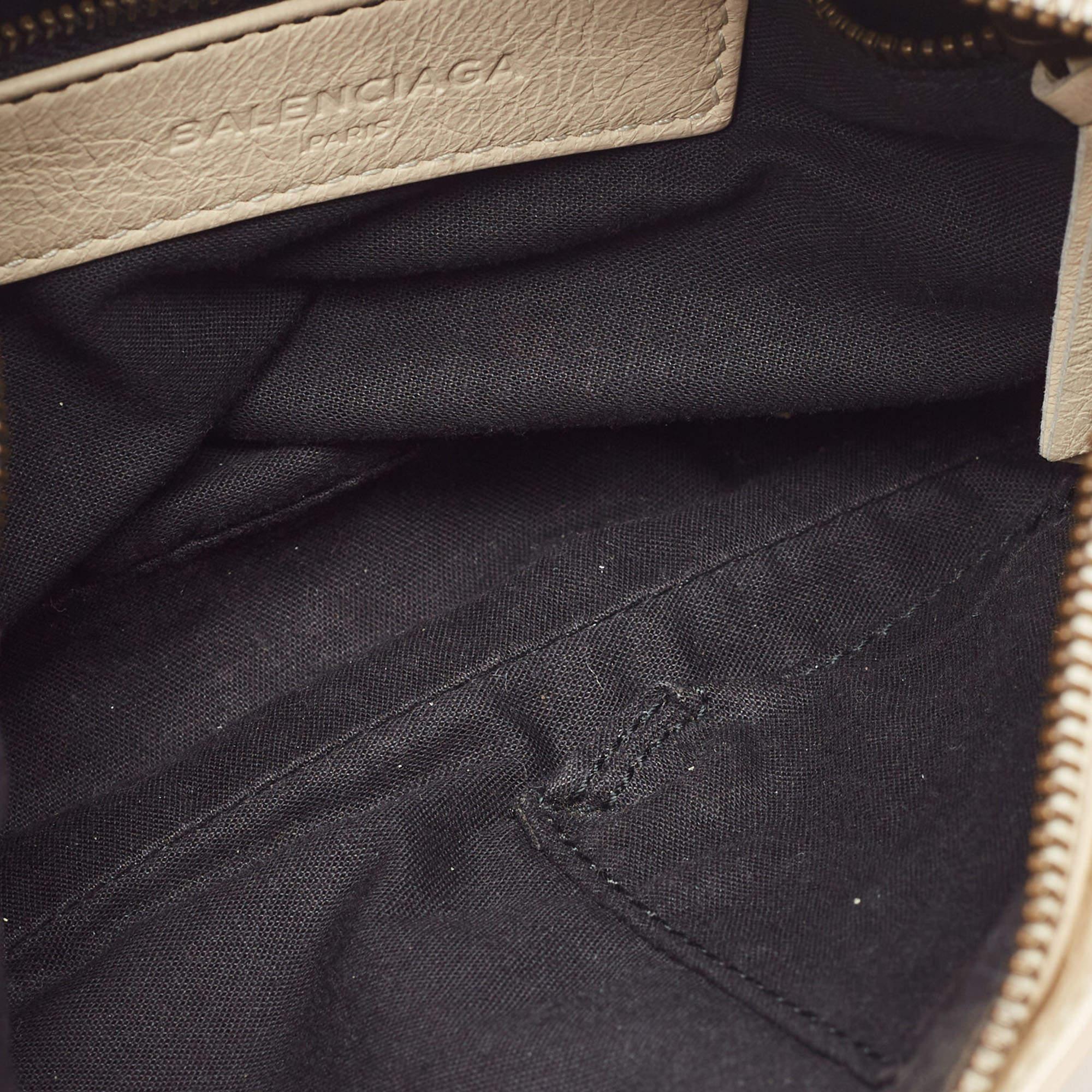 Balenciaga Cream Leather Classic Hip Crossbody Bag 2