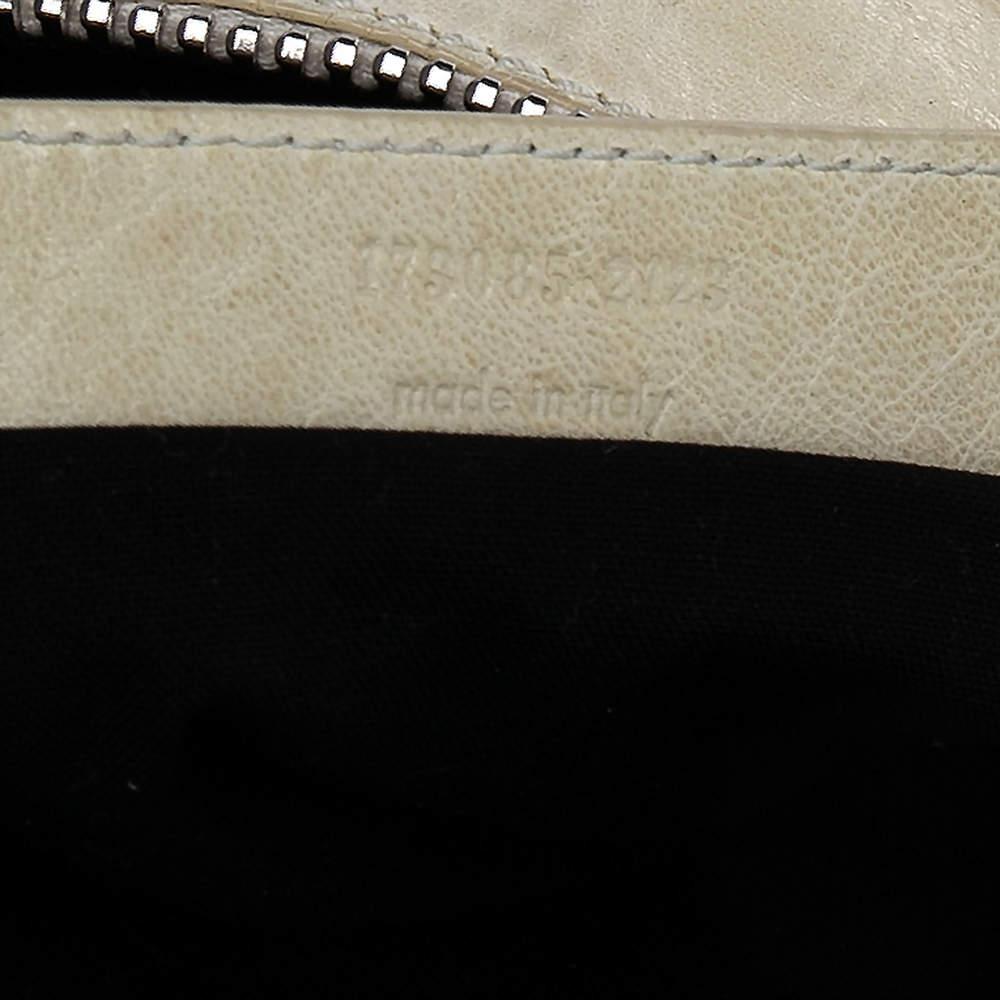 Balenciaga Cream Leather GSH Brief Tote For Sale 1