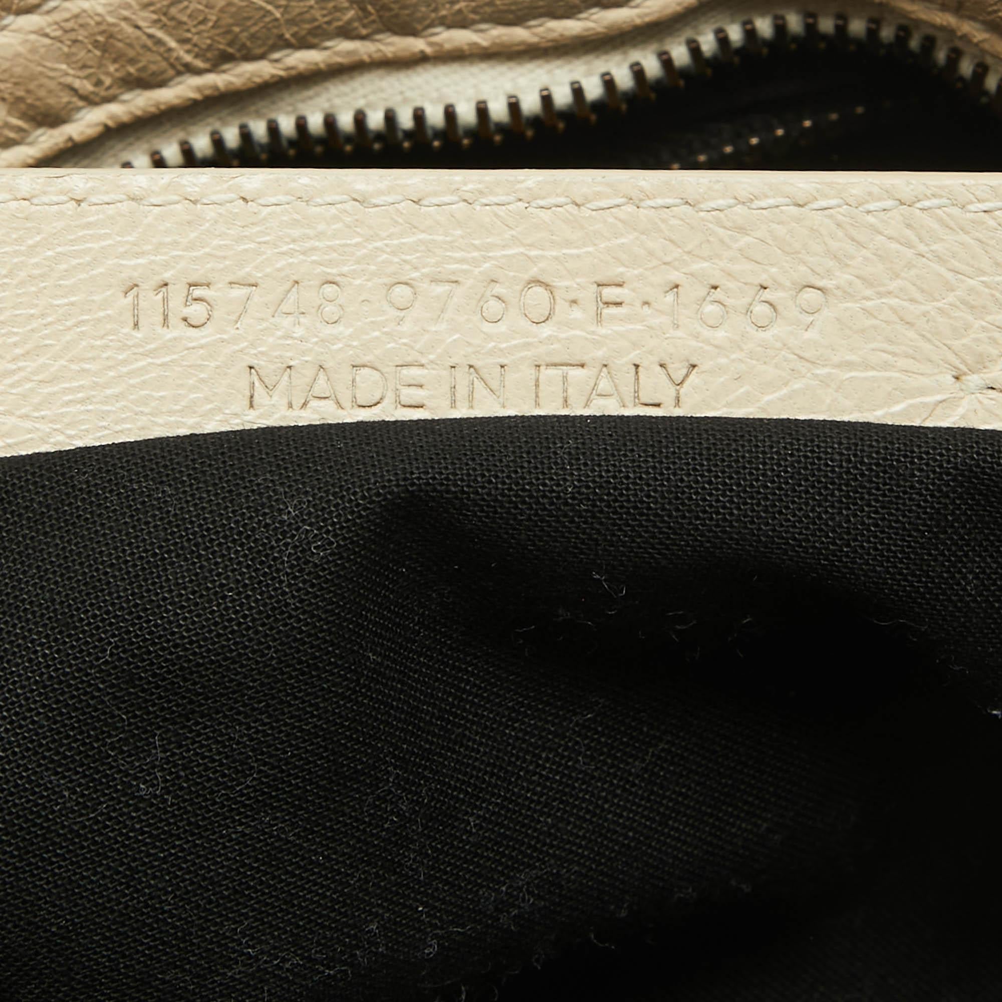 Balenciaga RH Classic City Bag aus cremefarbenem Leder im Angebot 10