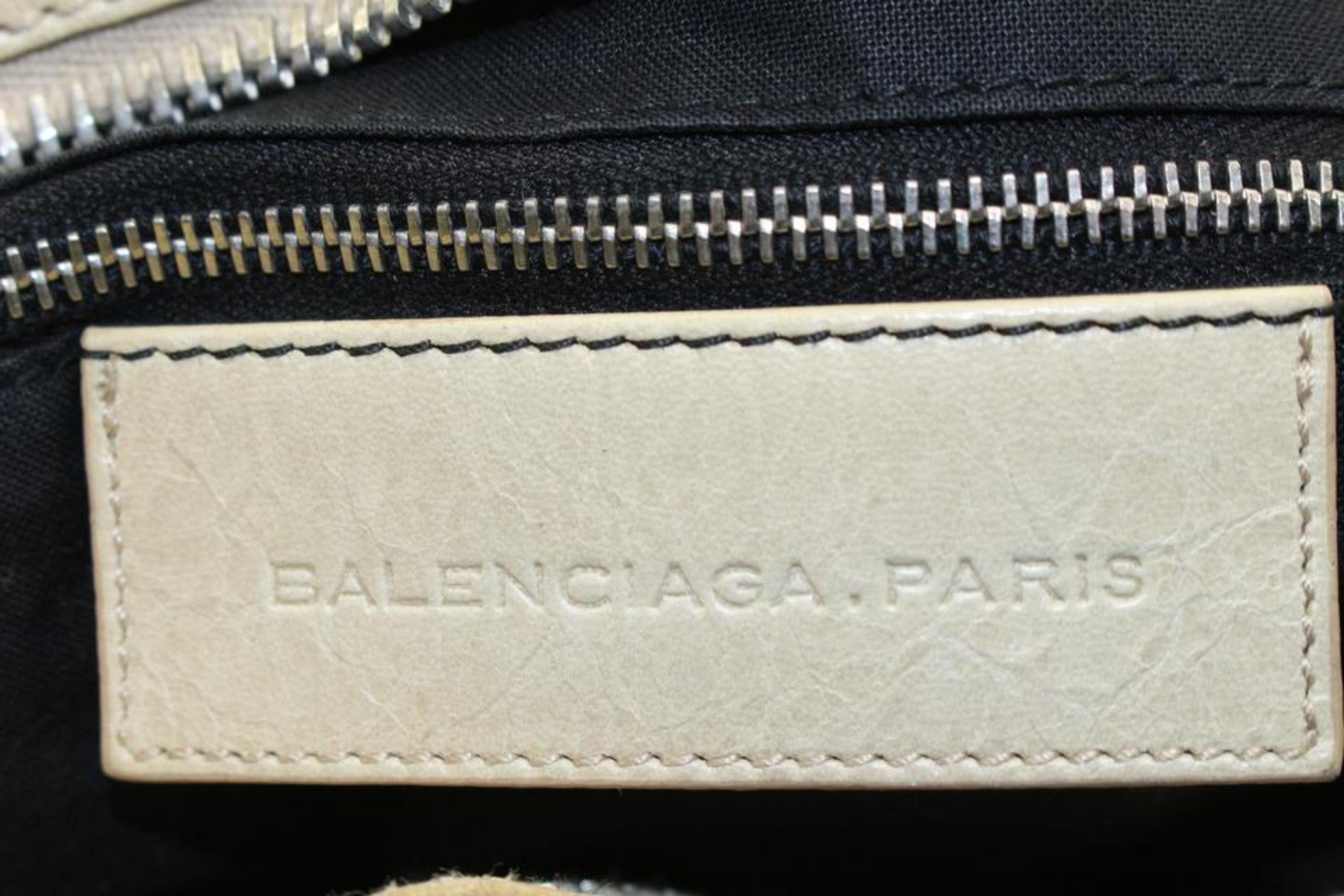 Balenciaga Cream Leather The Giant City EDITOR'S 2way Bag 87ba52s 1