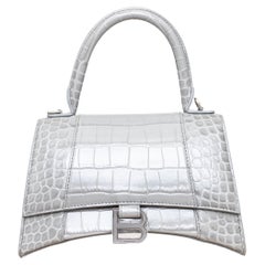 Balenciaga Crocodile Embossed Hourglass Bag - '20s
