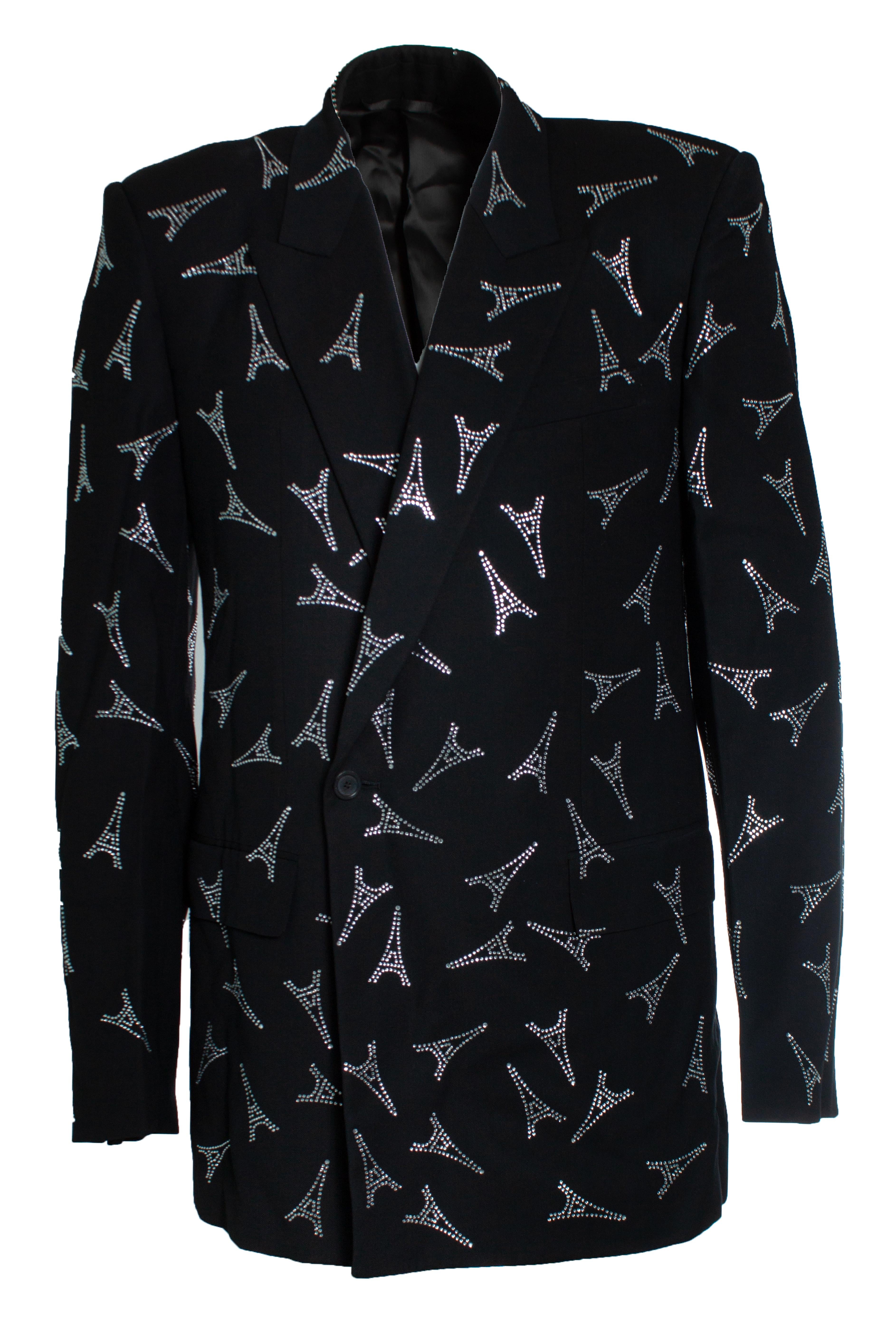 Balenciaga, crystal Eiffel Tower blazer en vente