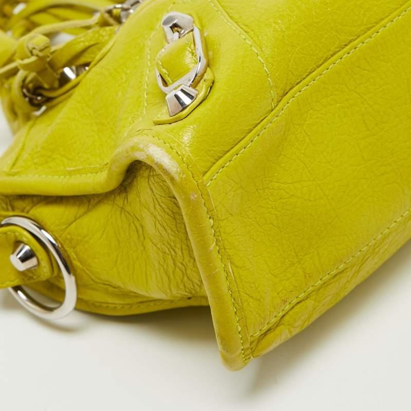 Women's Balenciaga Curry Leather Mini Classic City Bag