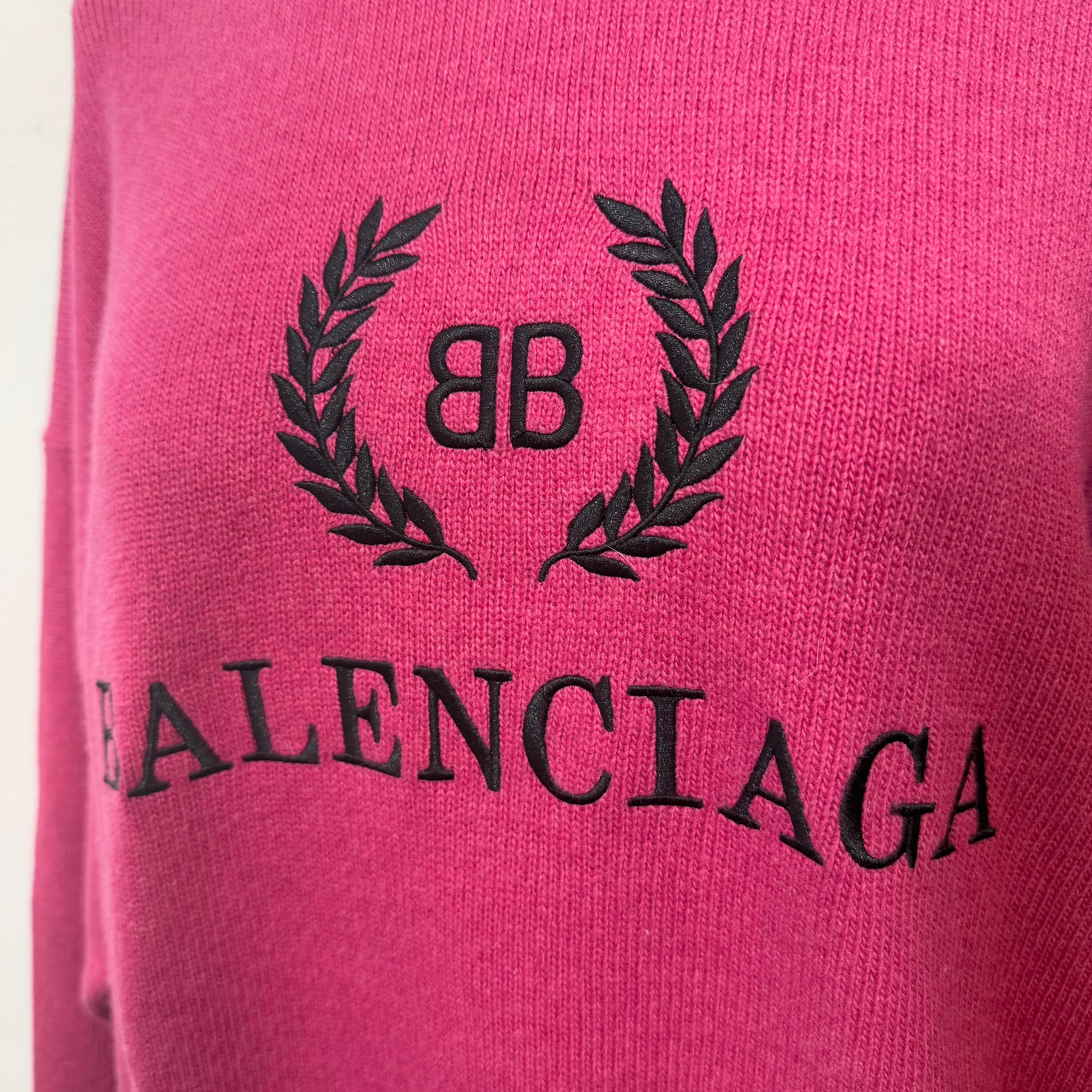 Jersey de lana Balenciaga Cyclamen Talla S en Excelente Estado en Gazzaniga (BG), IT