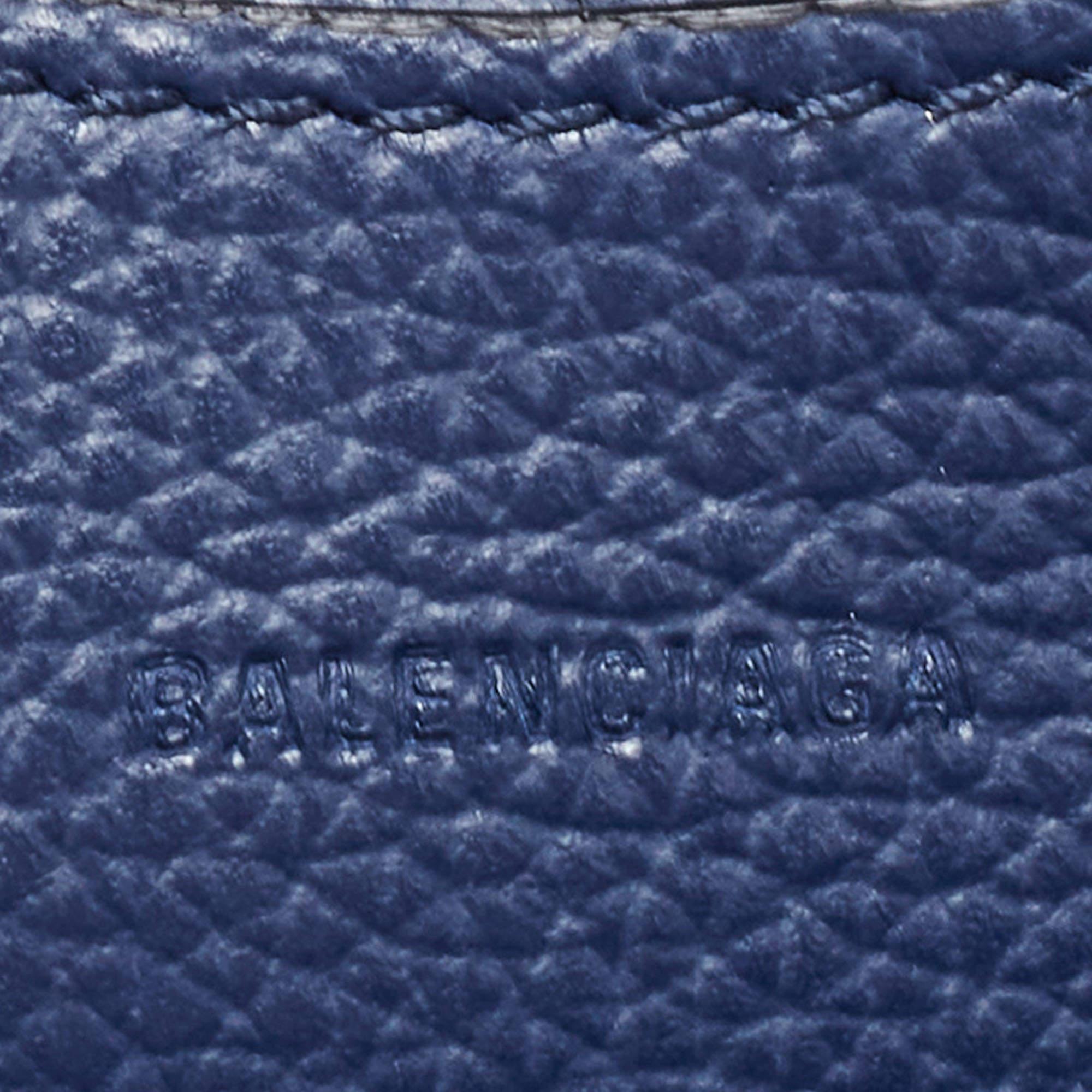 Women's Balenciaga Dark Blue Leather Mini Neo Classic City Tote For Sale