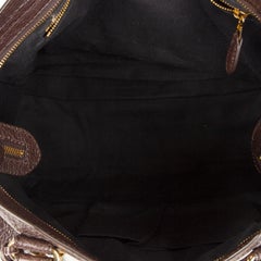 BALENCIAGA dark brown distressed leather GIANT 12 CITY Shoulder Bag at  1stDibs
