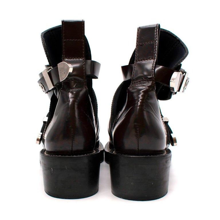 balenciaga ceinture cut out boots