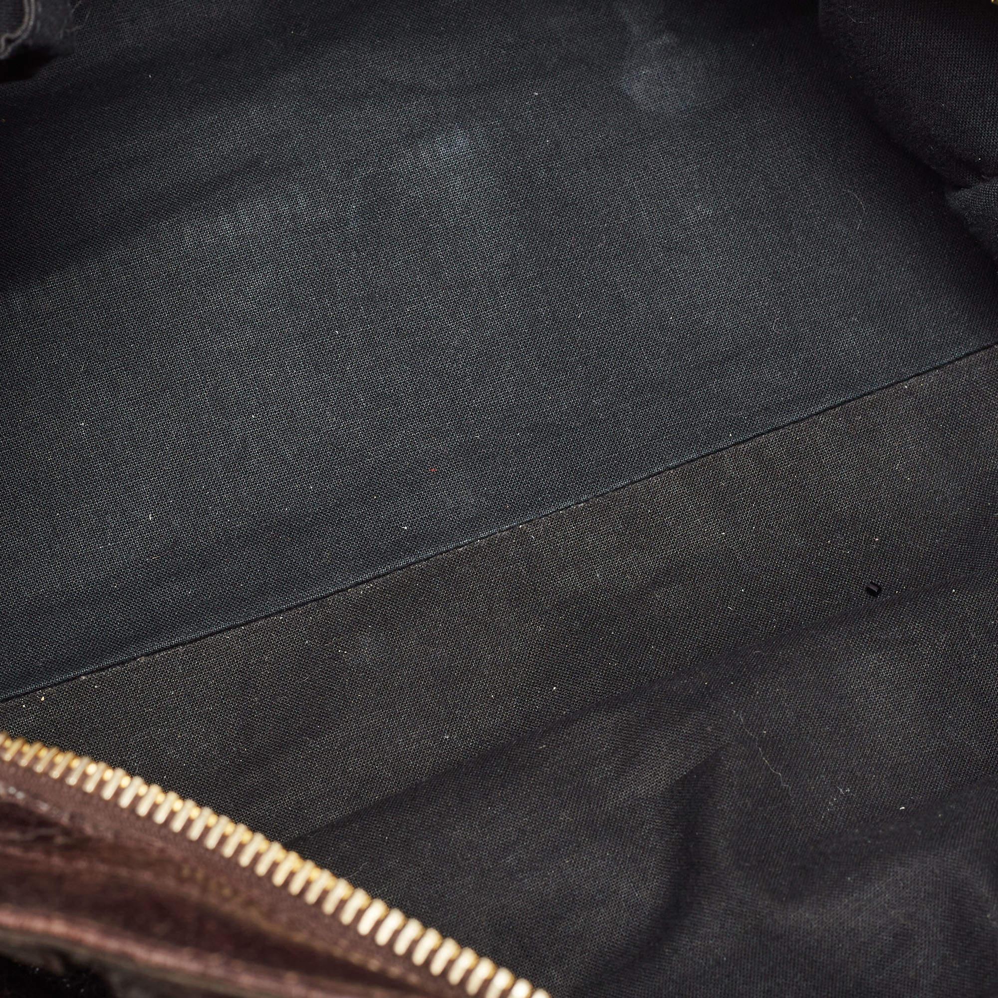Balenciaga Dark Brown Leather GGH Part Time Bag For Sale 11