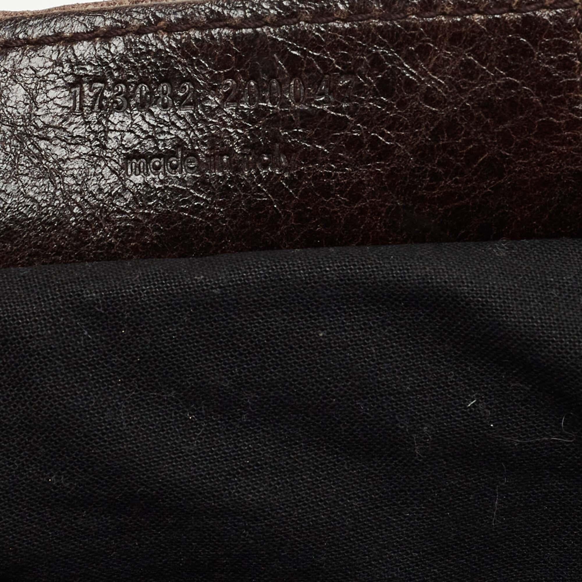 Balenciaga Dark Brown Leather GGH Part Time Tote 11