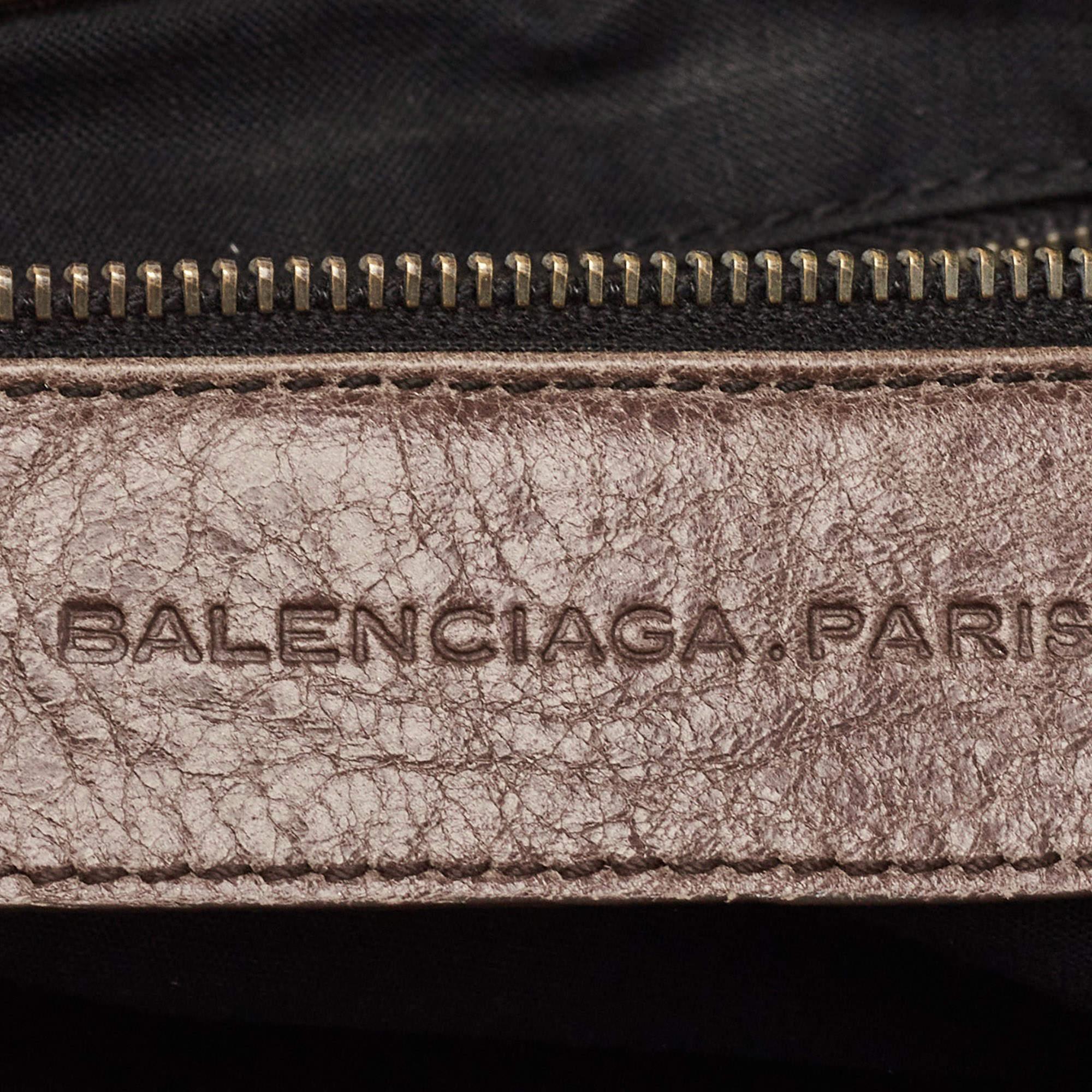 Balenciaga Dark Brown Leather Mid Afternoon Tote 9