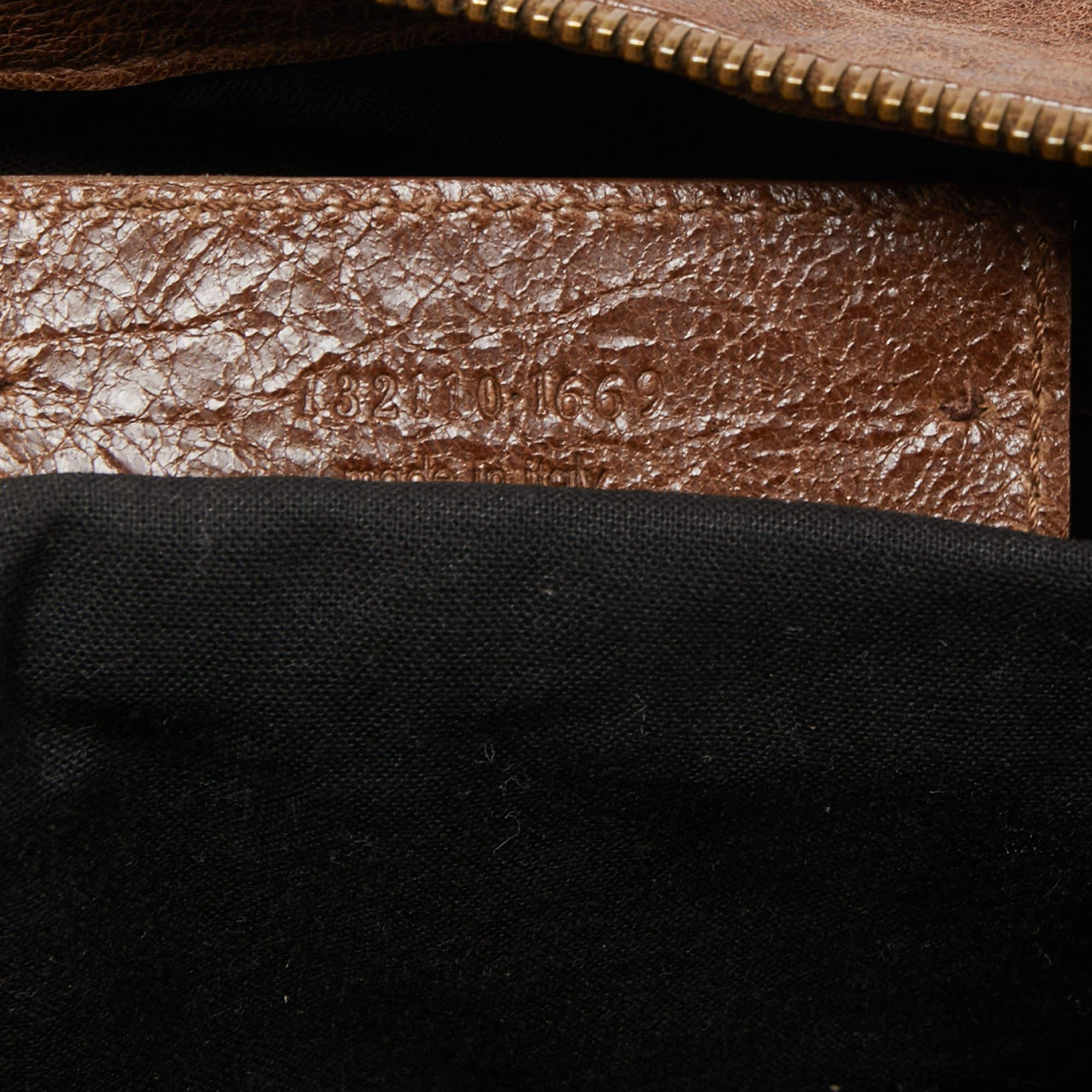 Balenciaga Dark Brown Leather RH Work Tote 2