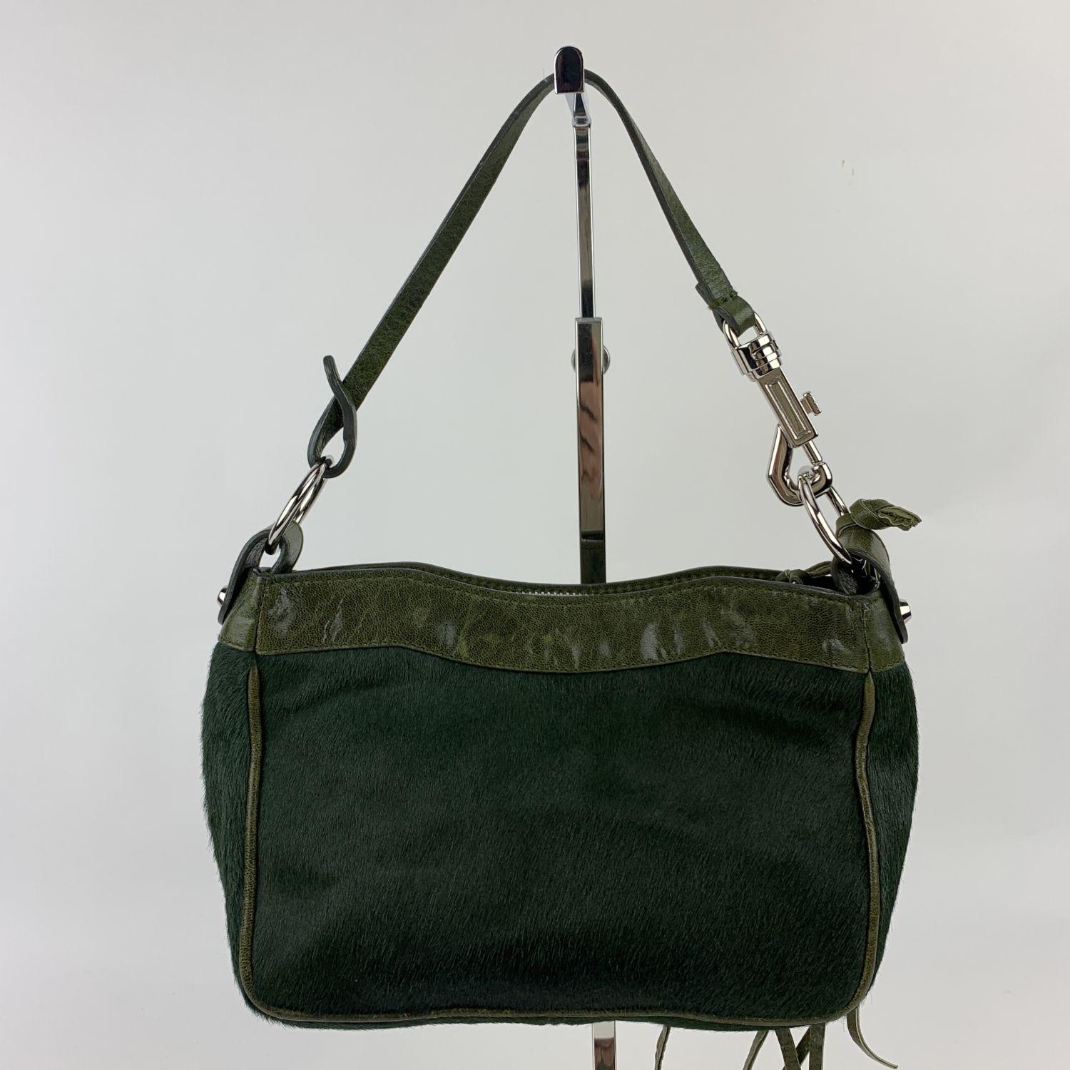 dark green balenciaga bag