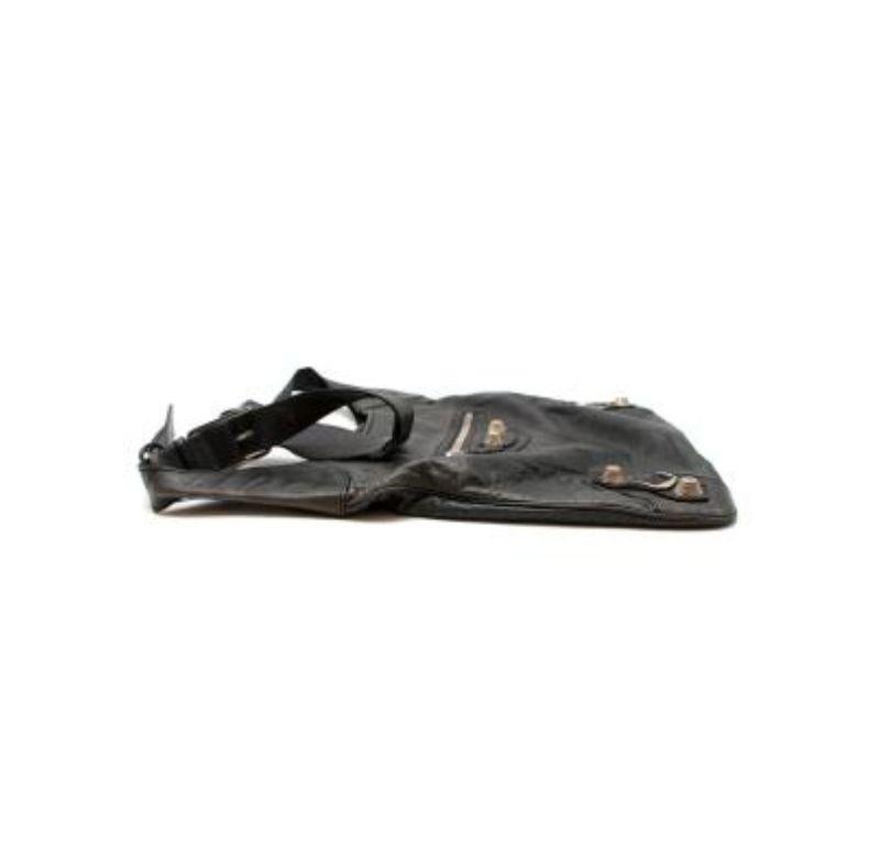 Women's Balenciaga Dark Grey Distressed Giant City Day Bag For Sale