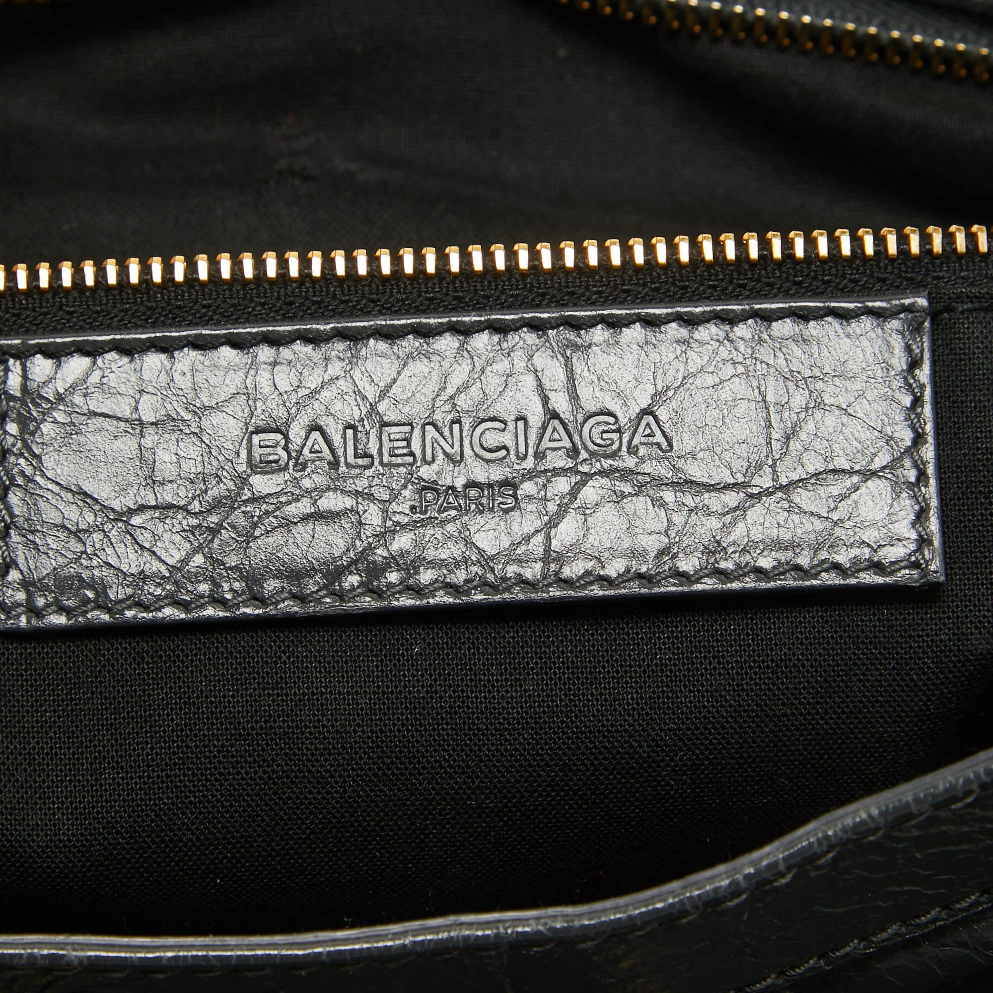 Balenciaga Dark Grey Leather GH Velo Bag 2