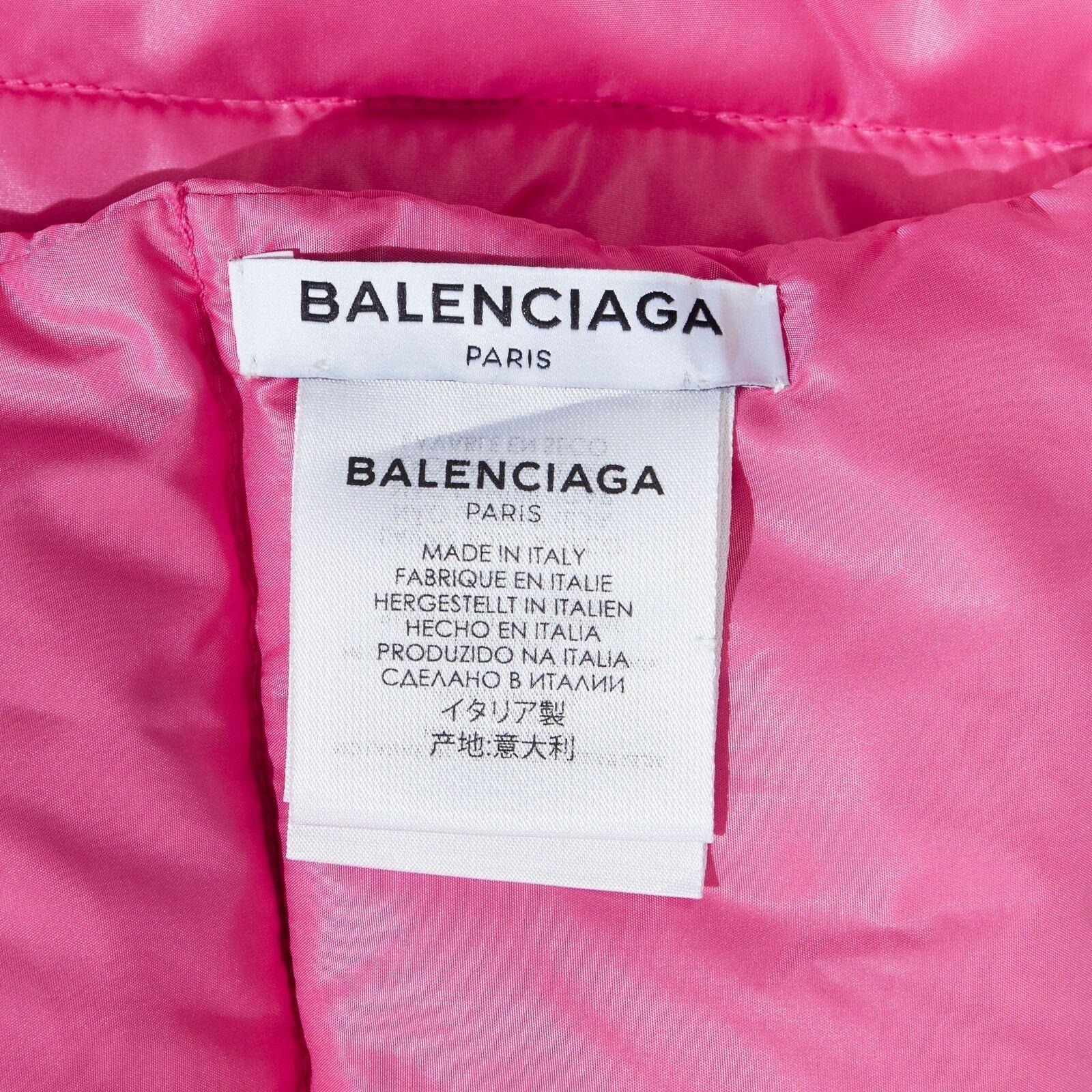 BALENCIAGA DEMNA 2016 pink down filled padded quilted scarf 3