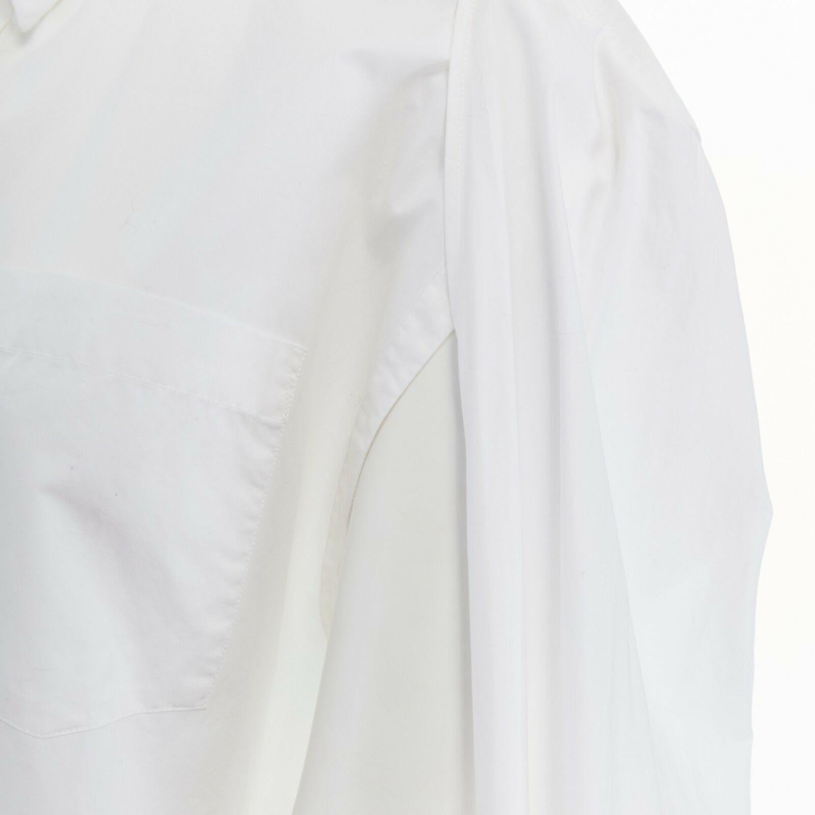 BALENCIAGA DEMNA 2016 white off shoulder underarm cut out shirt FR38 M 5