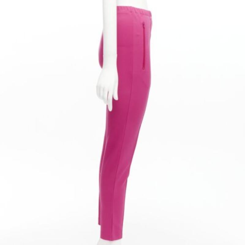 BALENCIAGA Demna 2017 - Pantalon de survêtement rose à poches zippées et à taille haute, FR36 S Bon état - En vente à Hong Kong, NT