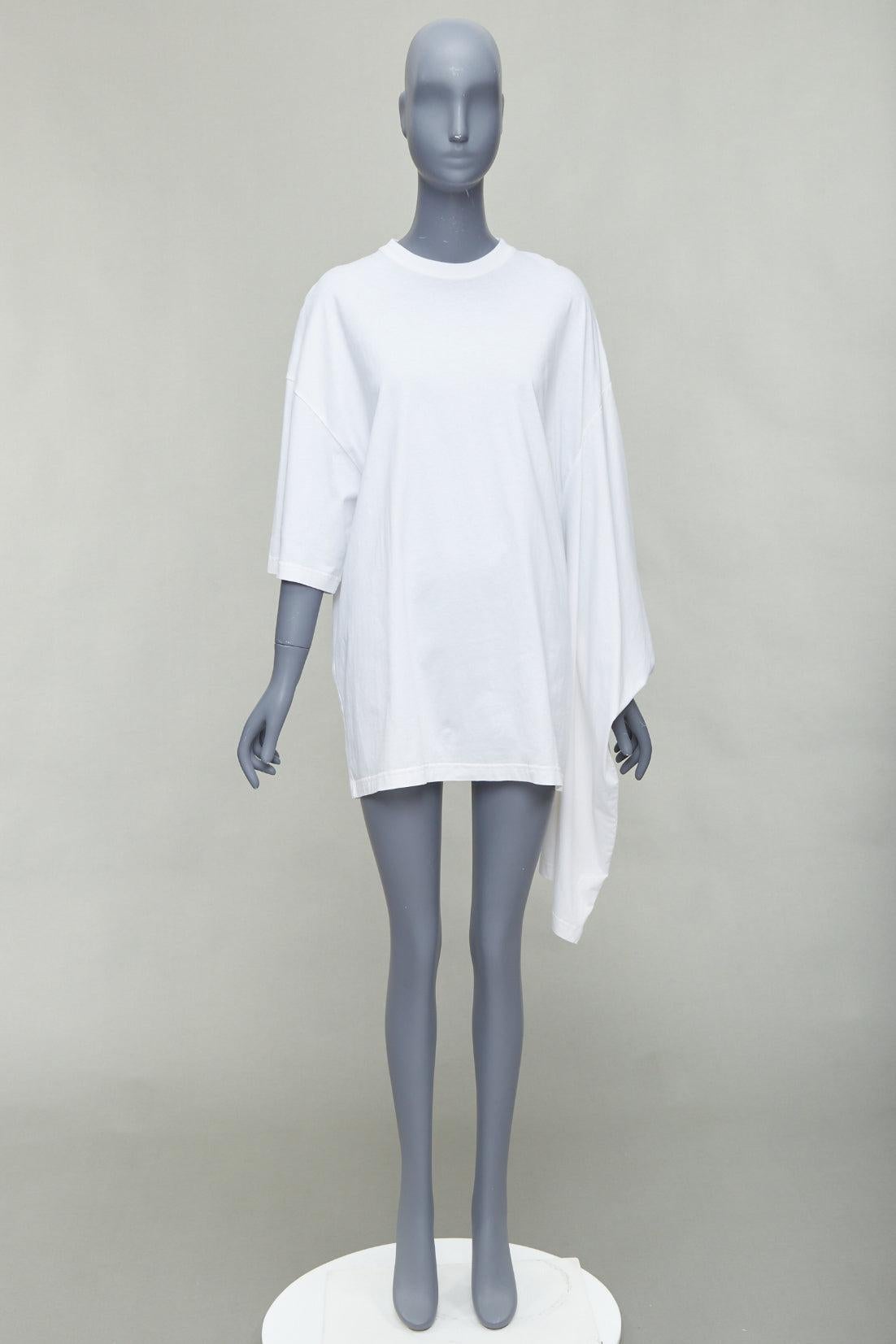 BALENCIAGA Demna 2017 white BB mode logo kimono sleeve tshirt S 4