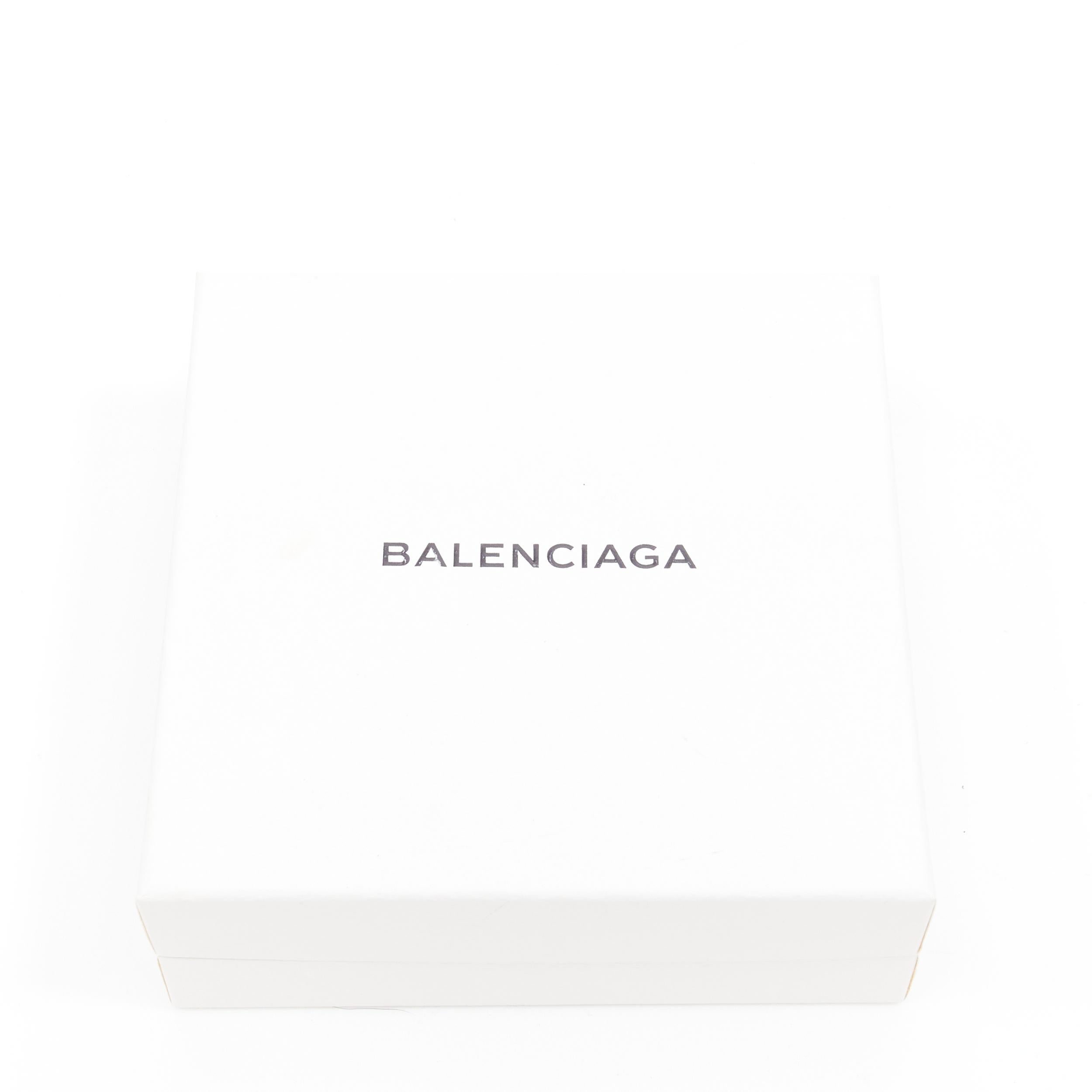 Women's BALENCIAGA Demna 2018 Pic Pendant BB logo clear Chandelier earrings For Sale