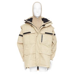BALENCIAGA Demna 2018 Runway Twinset oversized convertible parka coat FR46 XS