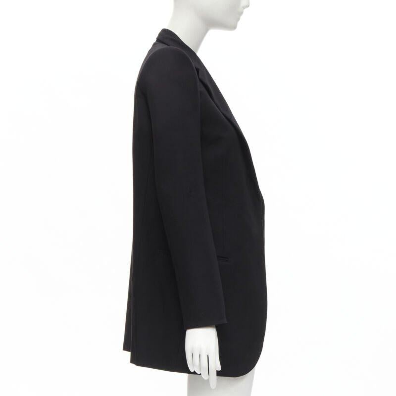 BALENCIAGA DEMNA 2019 blazer oversize de lana negra con hombros acolchados FR34 XS en Excelente estado para la venta en Hong Kong, NT