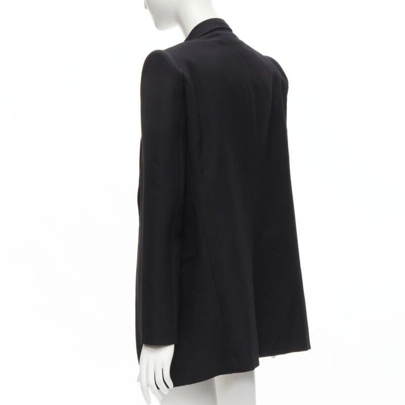 BALENCIAGA DEMNA 2019 blazer oversize de lana negra con hombros acolchados FR34 XS en venta 1