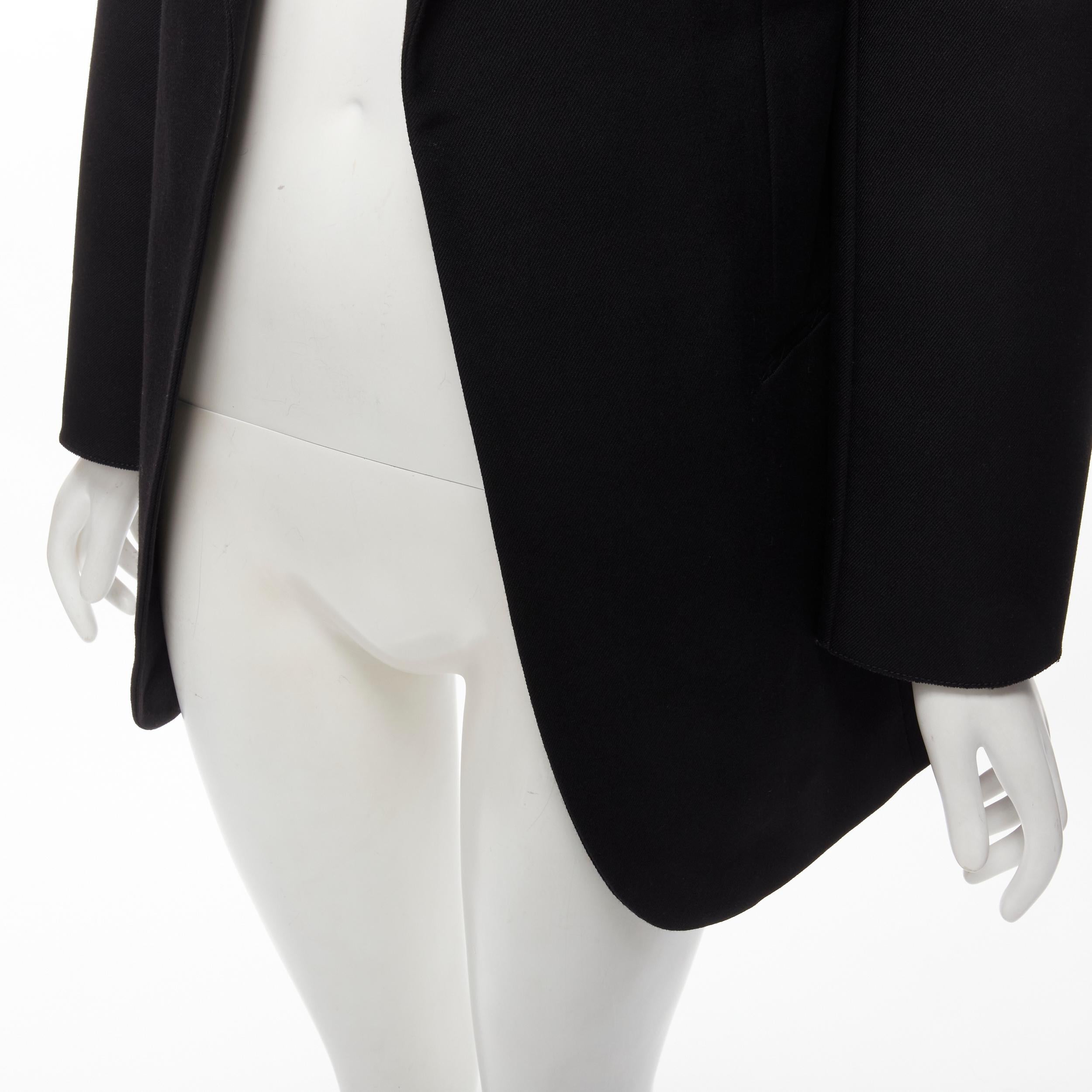 BALENCIAGA DEMNA 2019 black wool power padded shoulder oversized blazer FR34 XS For Sale 1