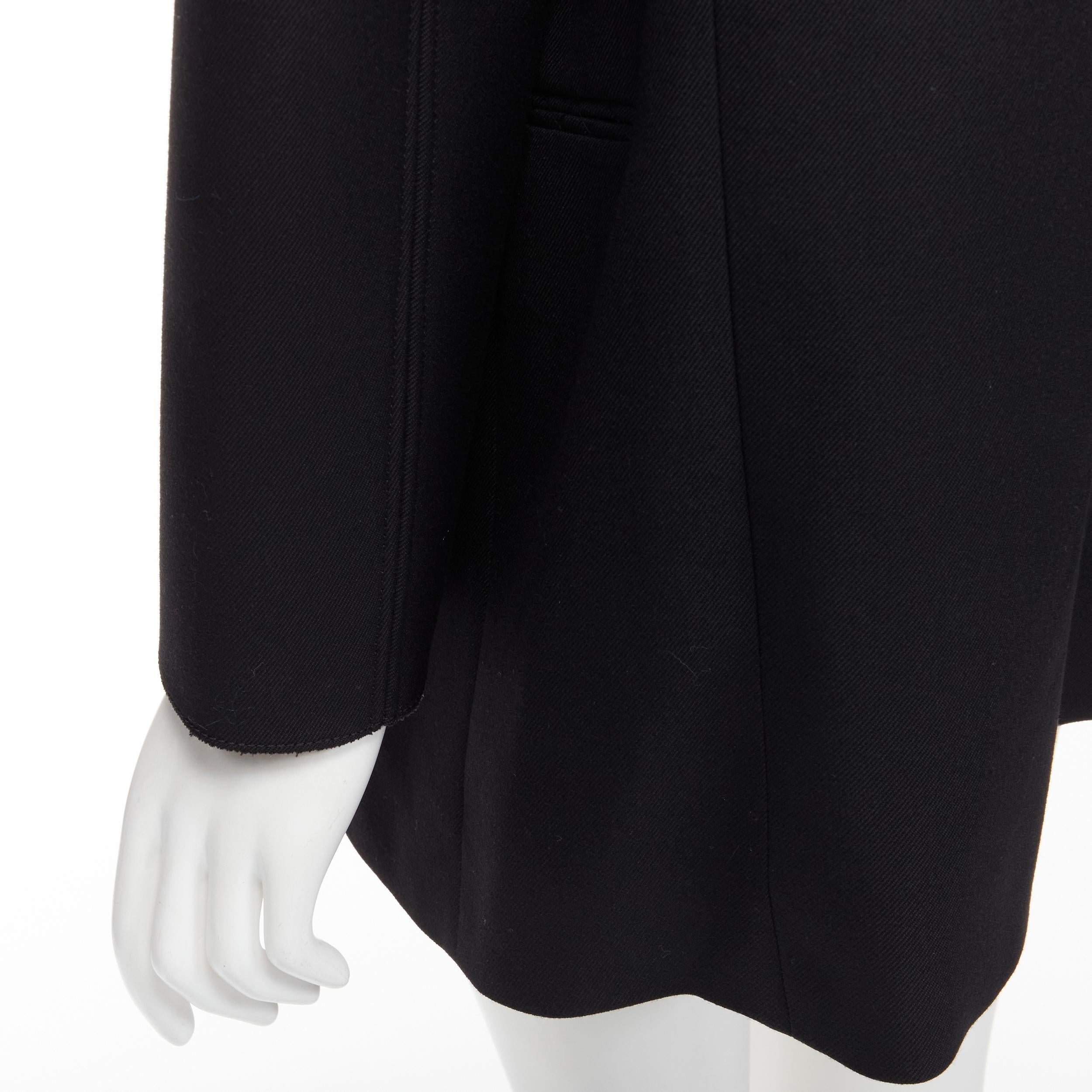 BALENCIAGA DEMNA 2019 black wool power padded shoulder oversized blazer FR34 XS For Sale 2
