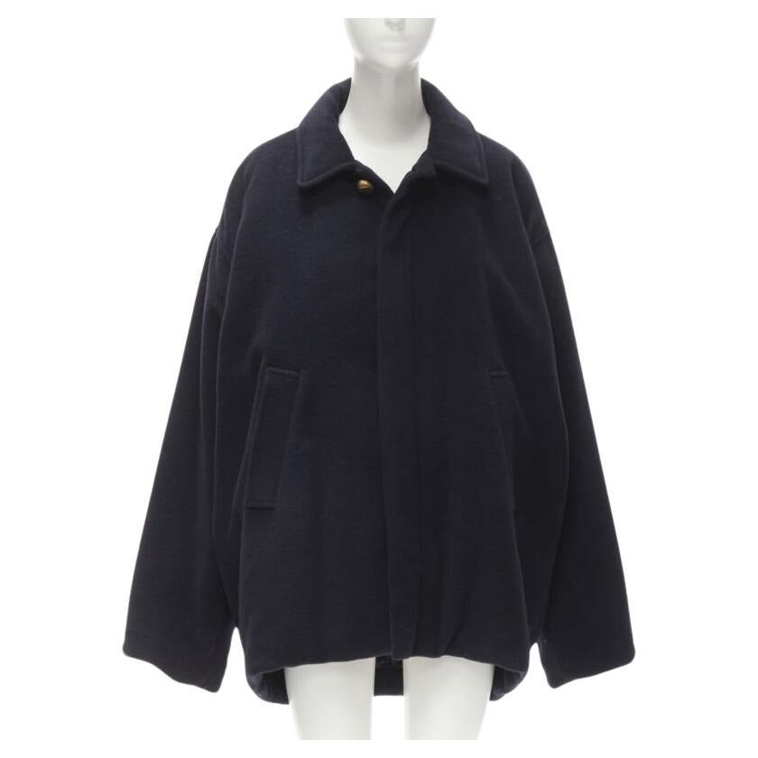 Balenciaga DEMNA 2019 cappotto cocoon con bottoni in oro antico e cammello, FR38 M.