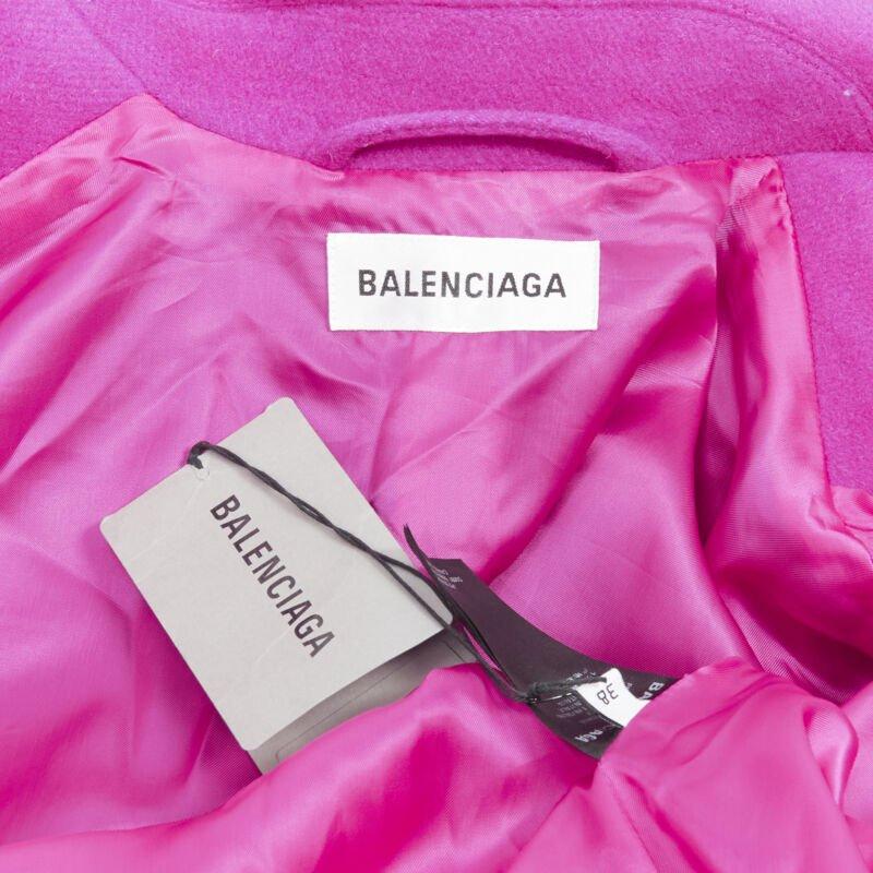 BALENCIAGA DEMNA 2019 pink camel hair wool oversized belt coat FR38 M 6