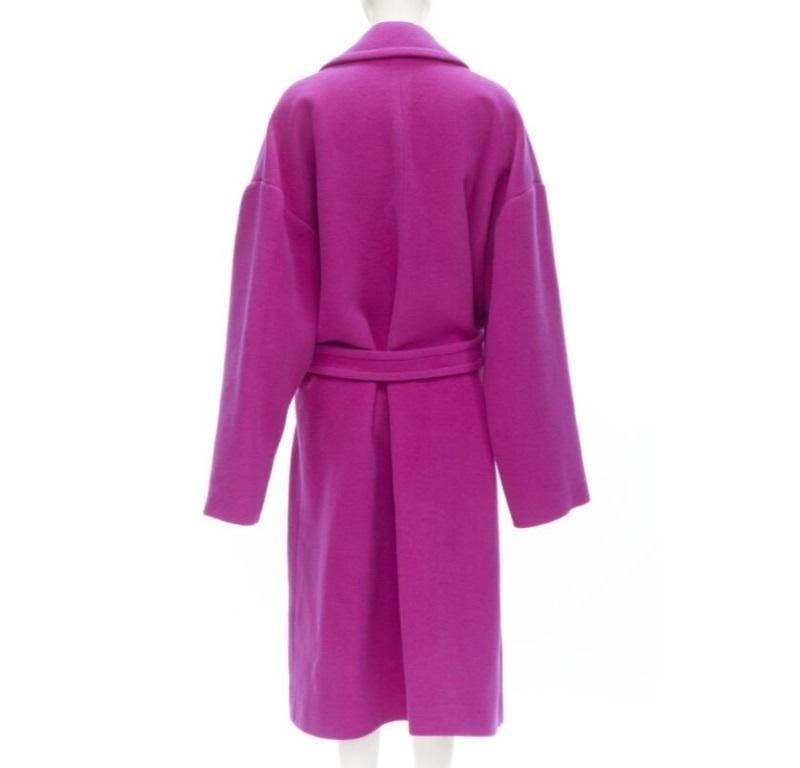 BALENCIAGA DEMNA 2019 pink camel hair wool oversized belt coat FR38 M 2