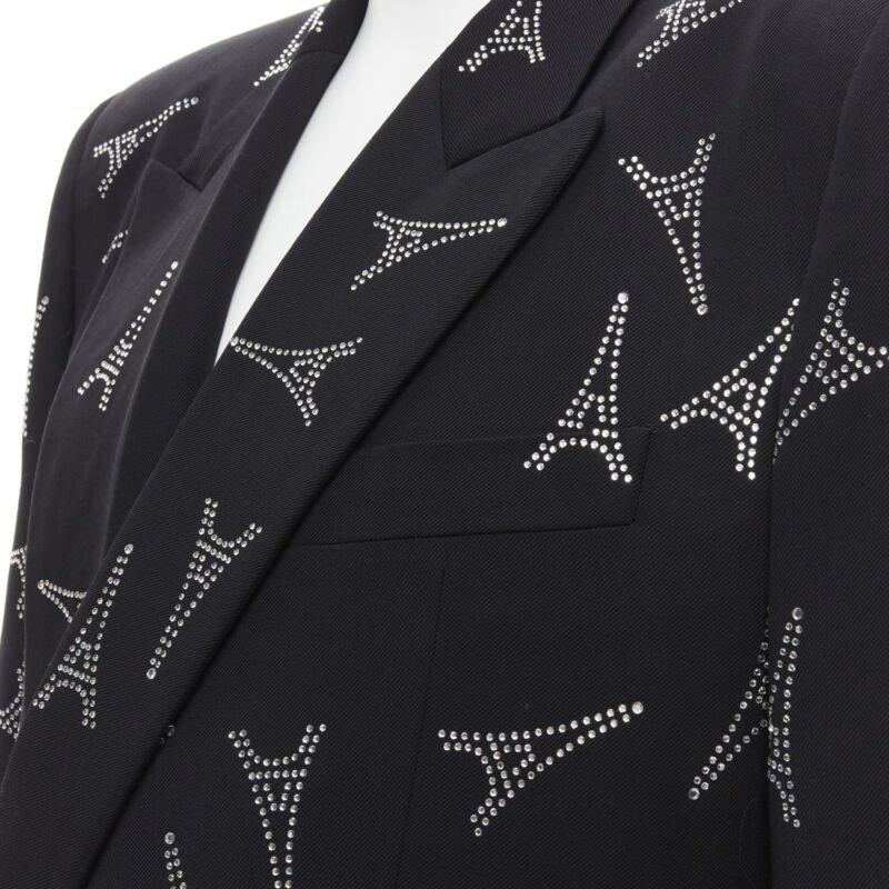 Balenciaga Demna 2019 Runway Eiffel Tower crystal Power blazer IT46 S
Riferimento: TGAS/C00456
Marchio: Balenciaga
Designer: Demna
Model No: 571532 TET03 1000
Collezione: Autunno Inverno 2019 - Passerella
Materiale: Viscosa, lana
Colore: