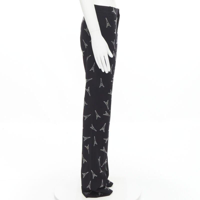 BALENCIAGA Demna 2019 Laufsteg Eiffelturm Kristallhose Hose IT48 M im Zustand „Hervorragend“ im Angebot in Hong Kong, NT