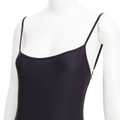 BALENCIAGA Demna 2022 black lycra second skin catsuit FR36 S Kim Kar