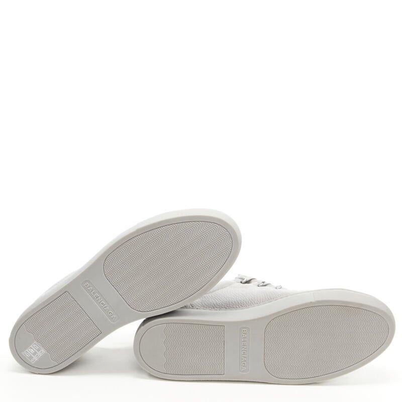 BALENCIAGA DEMNA Arena Pirita Gris cuero granulado zapatillas bajas EU45 US12 en venta 7