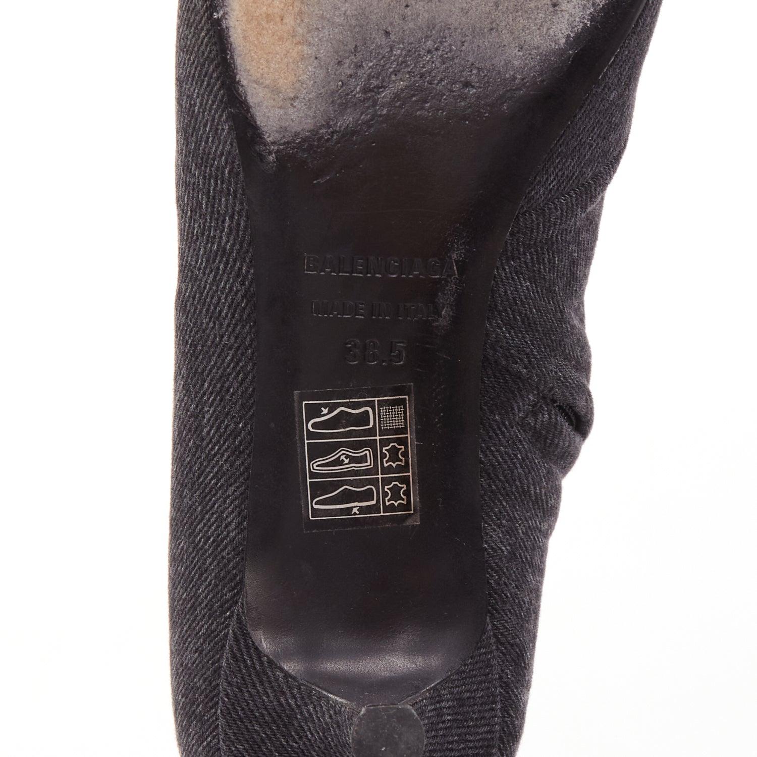 BALENCIAGA Demna BB Knife botines vaqueros grises EU38.5 en venta 5
