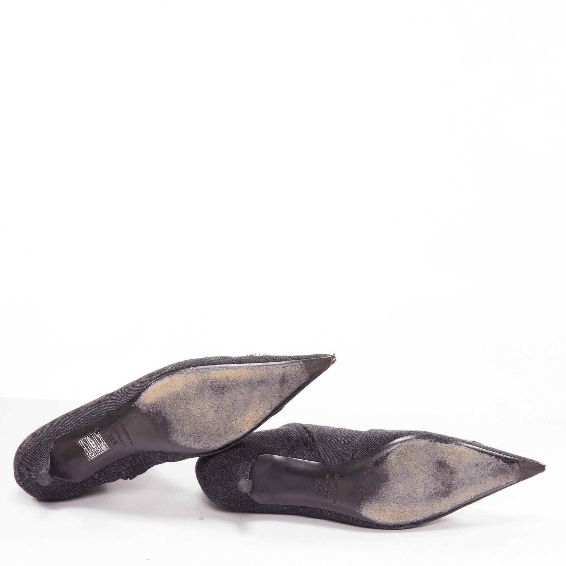 BALENCIAGA Demna BB Knife botines vaqueros grises EU38.5 en venta 6