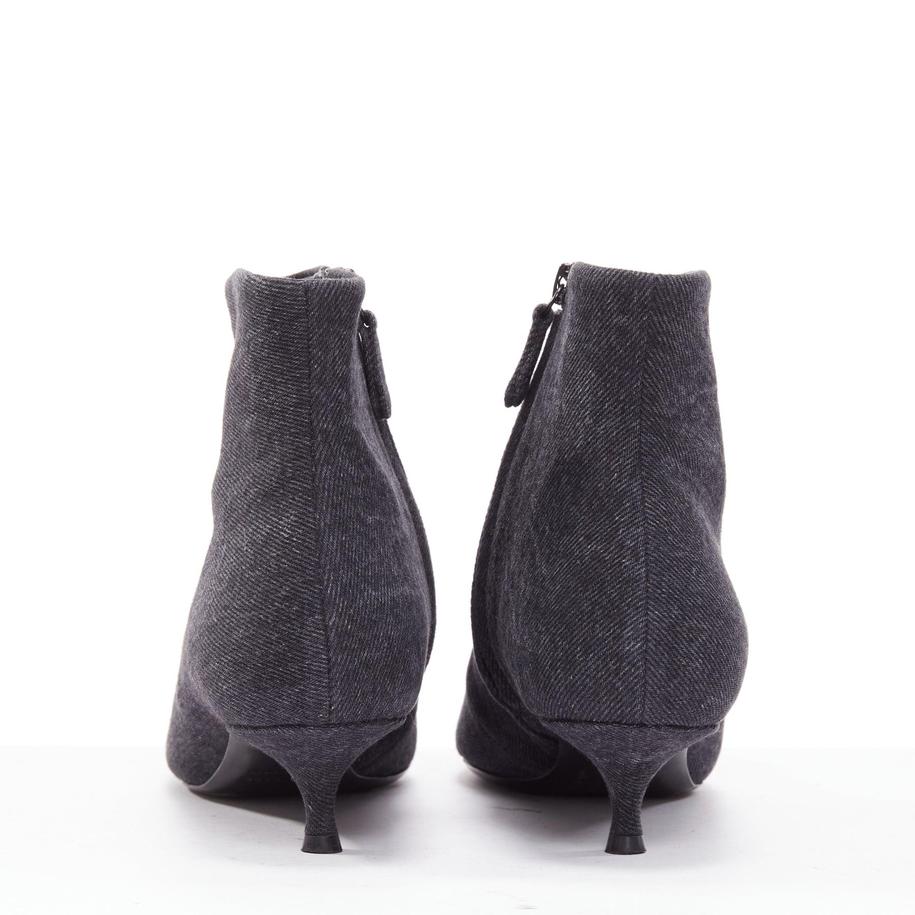 De las mujeres BALENCIAGA Demna BB Knife botines vaqueros grises EU38.5 en venta