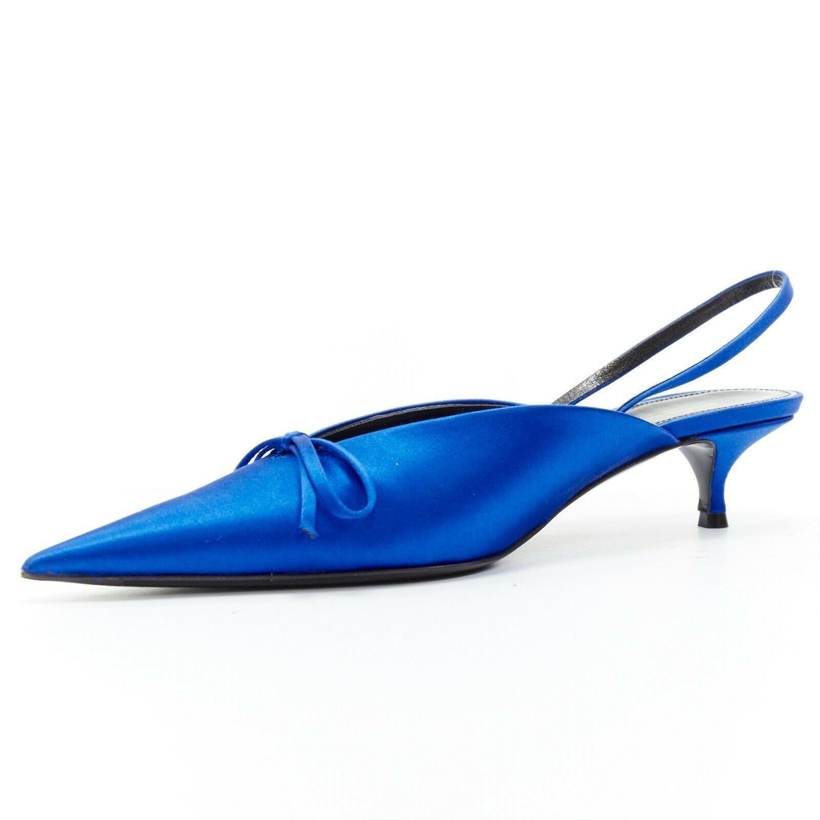 cobalt blue sling back shoes