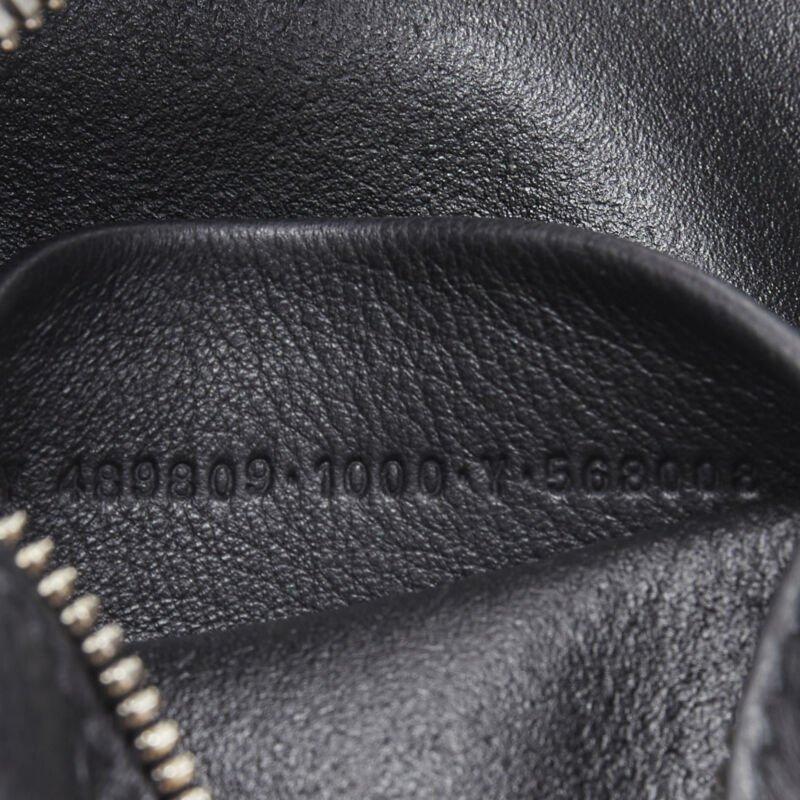 BALENCIAGA Demna Everyday Camera XS black leather logo print crossbody bag For Sale 7