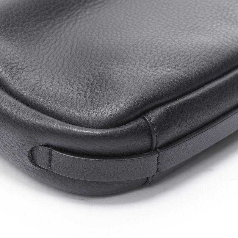 BALENCIAGA Demna Everyday Camera XS black leather logo print crossbody bag For Sale 4