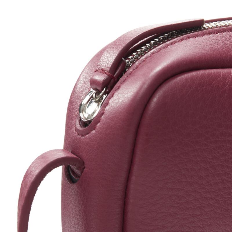 BALENCIAGA Demna Everyday Camera XS burgundy red logo camera crossbody bag For Sale 4