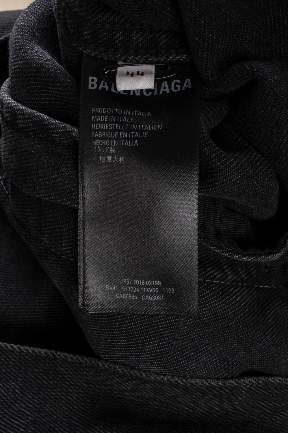 Balenciaga Denim Men Jacket Size 44, Large, S469 For Sale 2