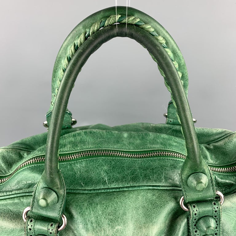 Balenciaga City Green 115748 Shoulder Bags Leather Handbag 14.96x9.45x4.72in
