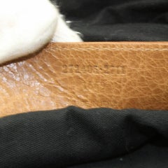 Balenciaga Document Briefcase Attache 869625 Brown Leather Laptop Bag