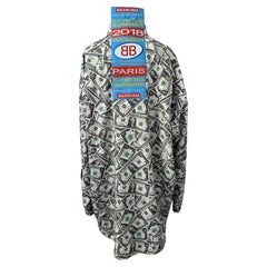 Balenciaga Dollar Print Hemd Mint 38 Größe