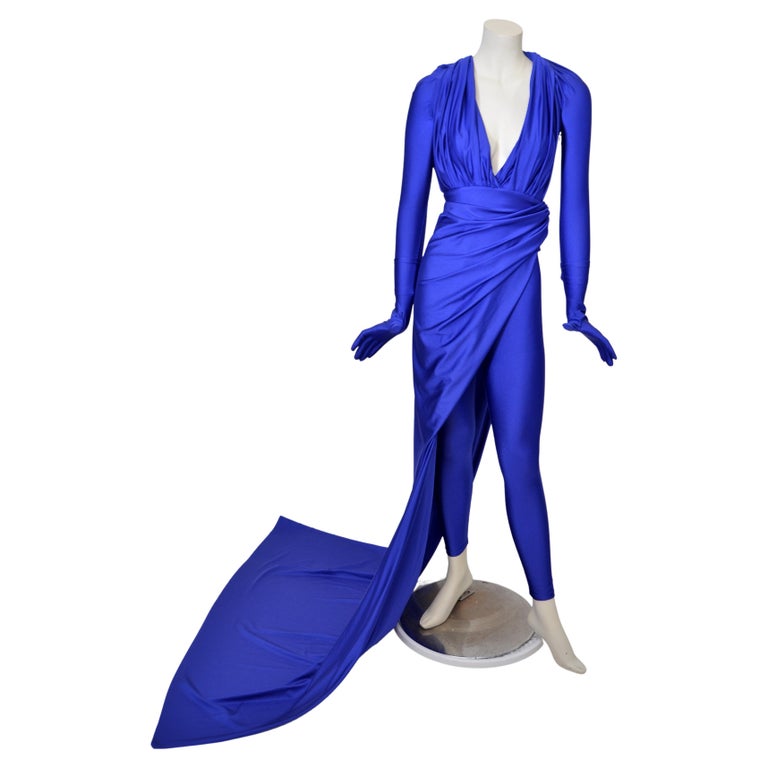 Balenciaga Dress With Gloves And Leggings Seen On Kim Kardashian at 1stDibs  | balenciaga glove dress, balenciaga dress with gloves, balenciaga blue  dress kim kardashian