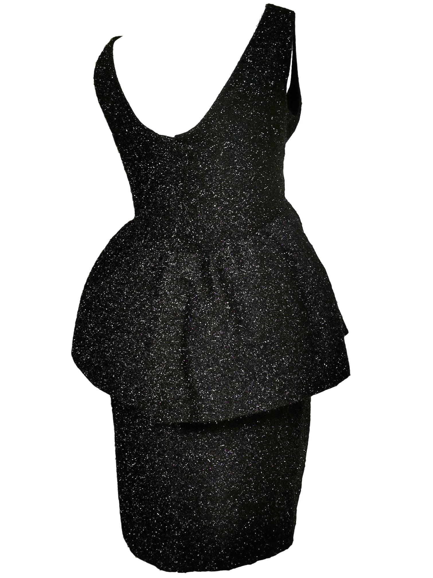 Black Balenciaga Edition Couture Hiver 1962  For Sale