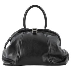 Balenciaga Editor Frame Top Handle Bag Leather Large