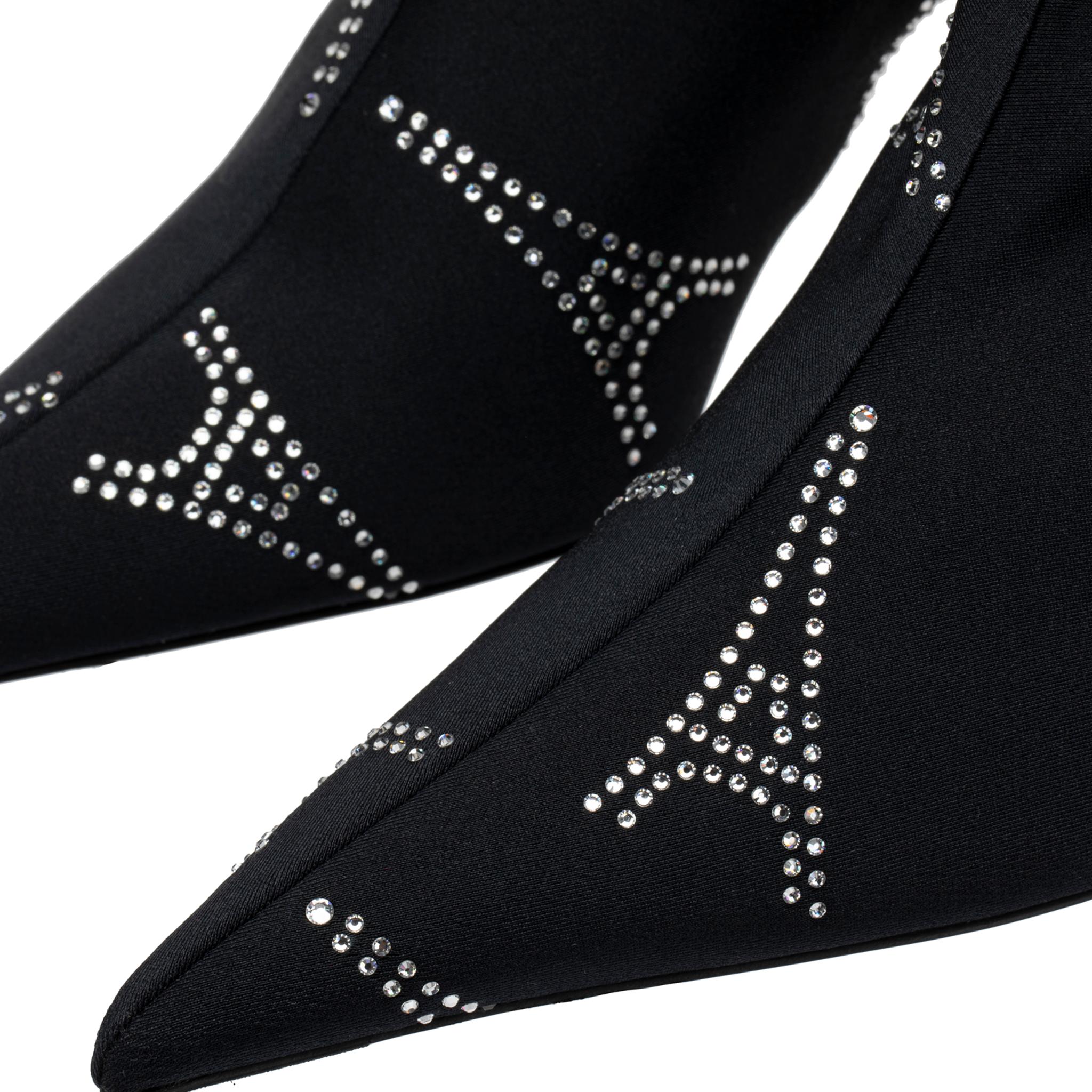 Balenciaga - Bottes en maille extensible noires « Tour Eiffel » avec cristaux, taille 35 FR Neuf - En vente à DOUBLE BAY, NSW